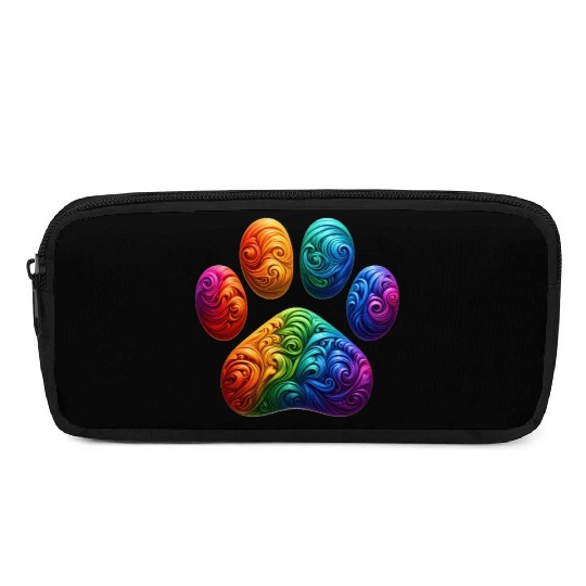 Colorful Paw Prints Edition Pencil Cases