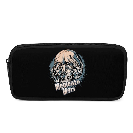 Unique Skull With Skeleton Hands Over Face Pencil Cases