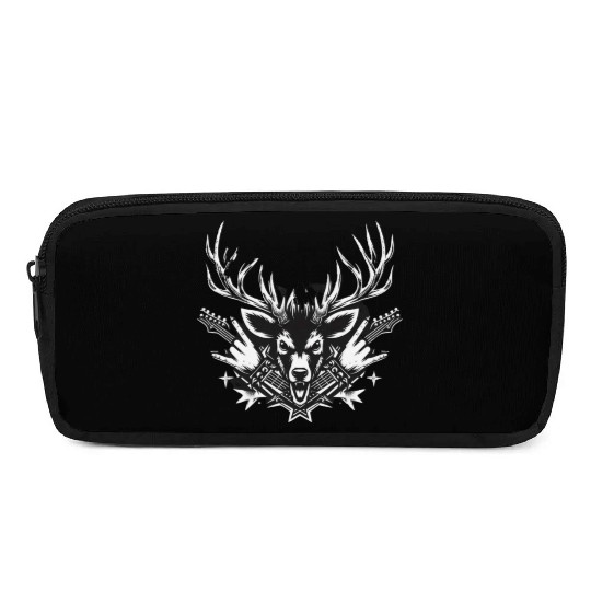Punk Rock Reindeer Pencil Cases