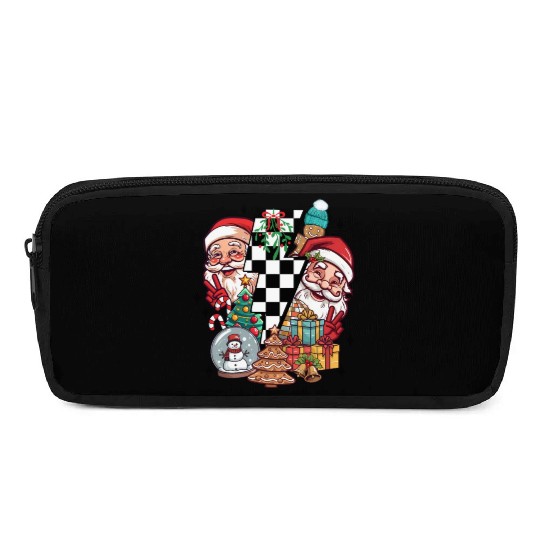 Retro Christmas, Santa, Groovy, Disco Ball, Frosty Pencil Cases