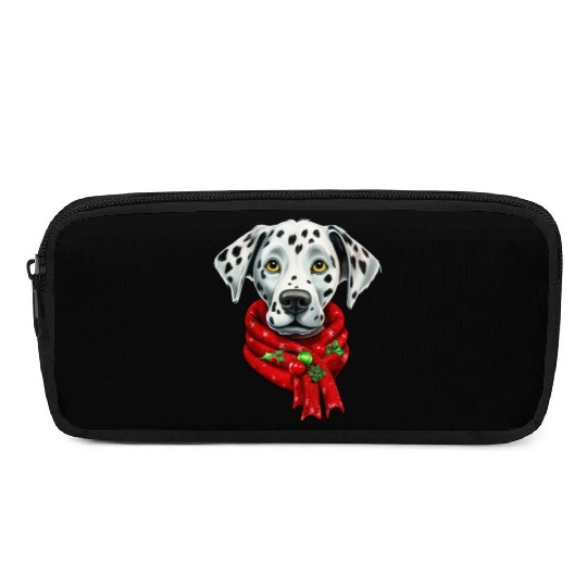 dalmatian christmas pet design Pencil Cases