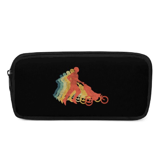 Father Running With Baby Carriage Retro Vintage Pencil Cases
