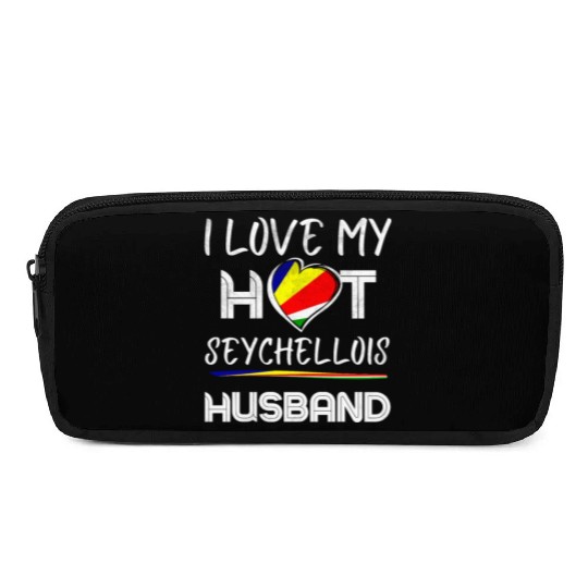 Seychellois Husband Proud Wife Pencil Cases