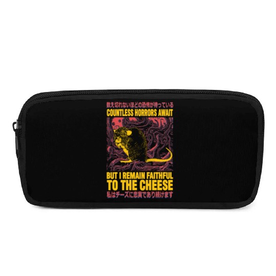 Faithful to the Cheese Japanese Horror Rat Pencil Cases