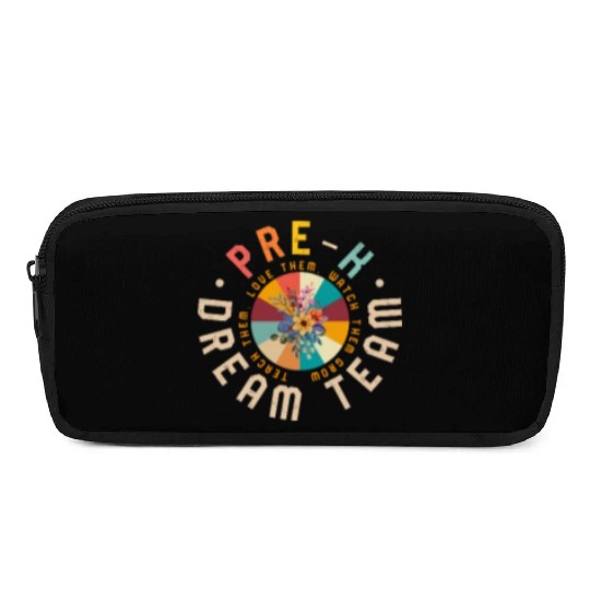 Teacher Pencil Cases, Pre-K Dream Team Floral Pocket Pencil Cases