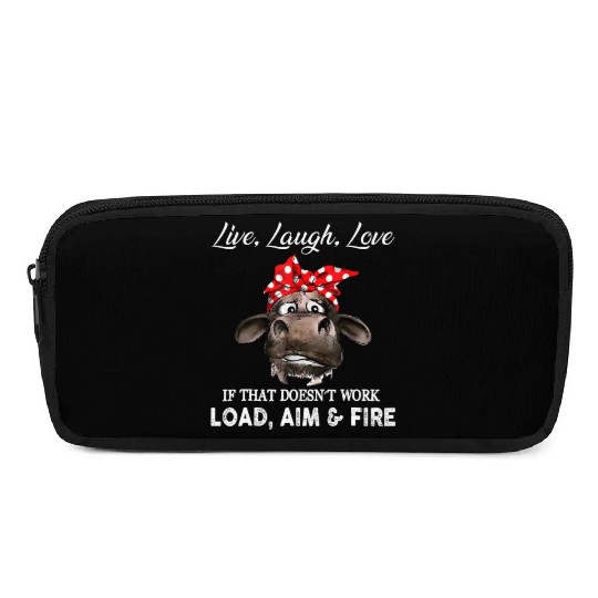 Live Laugh Love Cow Farmer Pencil Cases