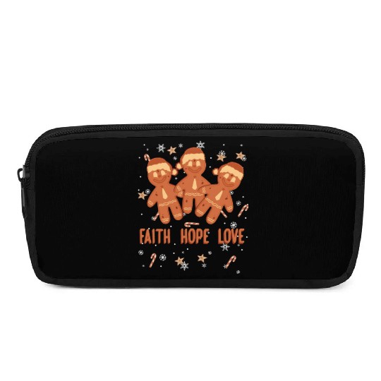 Faith Hope Love Religious Christmas Costume Pencil Cases