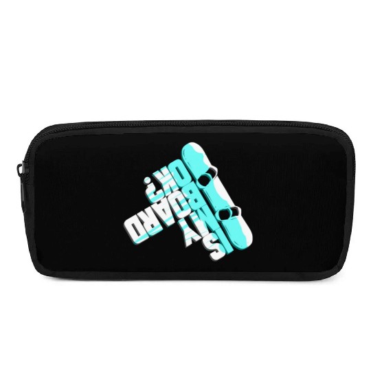Funny Snowboarding Gift for Winter Holidays Pencil Cases