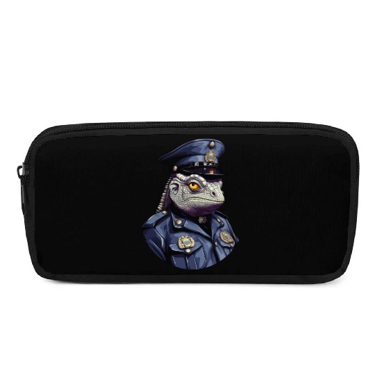 Chameleon police Pencil Cases