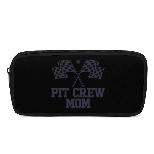 Pit Crew Mom Racing Enthusiast Racer Birthday Gift Pencil Cases