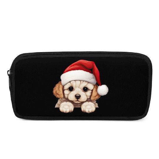 Bichon Frise Christmas Dog Pencil Cases