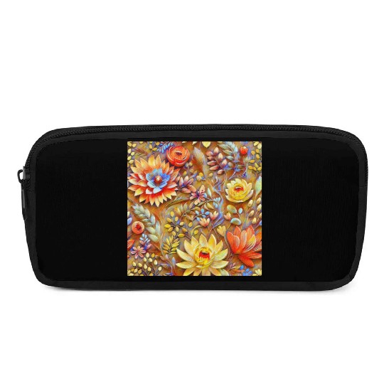 Impressionist Blossoms Tapestry Pencil Cases