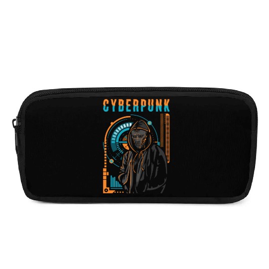 Cyborg Android Synthwave Scifi Pencil Cases