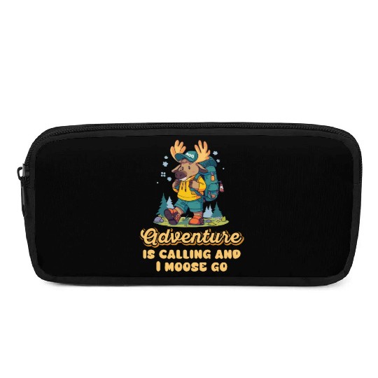 Adventure Is Calling Youth Cute Moose Pencil Cases