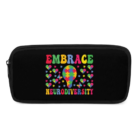 embrace neurodiversity - Embrace ADHD Autism ASD Pencil Cases