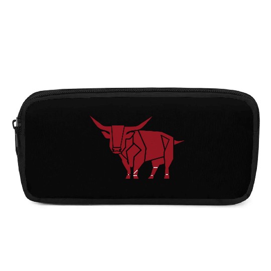 Courageous Bull Heart Pencil Cases