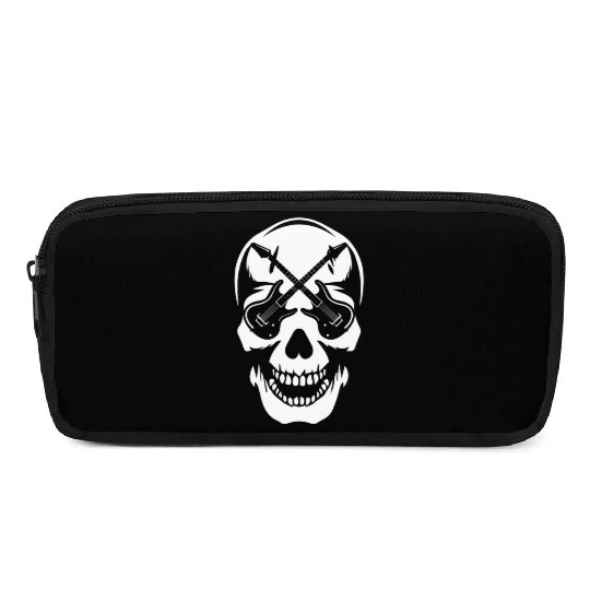 Electric Guitar Skull Guitar Pencil Cases
