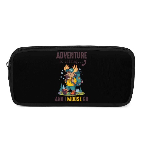 Adventure Is Calling Youth Cute Moose Pencil Cases