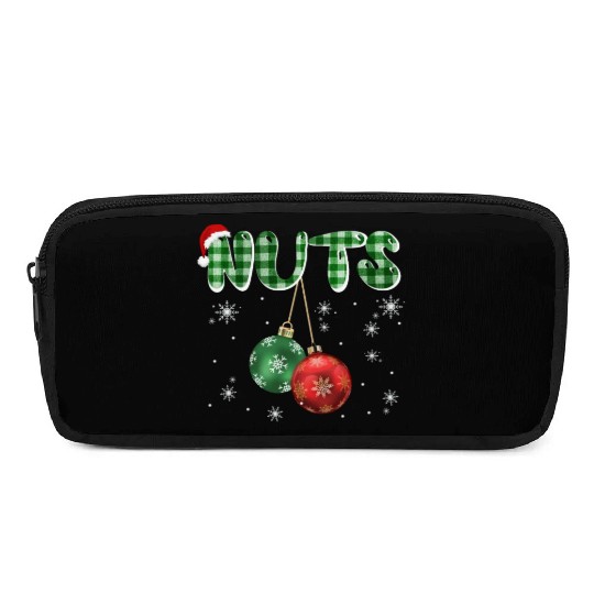 Chest Nuts Christmas Funny Couple Matching Pencil Cases