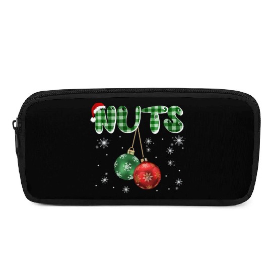Chest Nuts Christmas Funny Couple Matching Pencil Cases