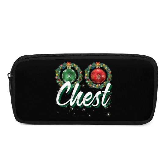 Chest Nuts Christmas Couple Funny Matching Pencil Cases