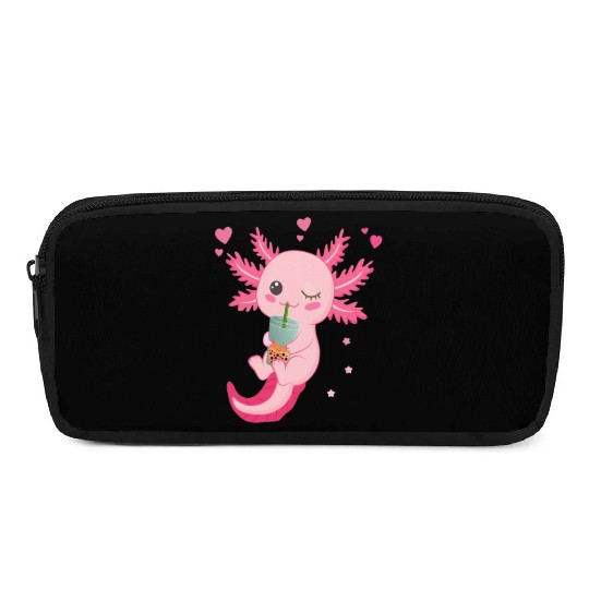 Boba Tea Bubble Tea Milk Tea Axolotl Pencil Cases