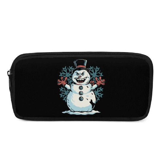 frosty snowman creepy Pencil Cases