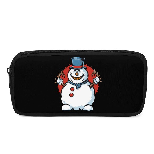 frosty snowman creepy Pencil Cases