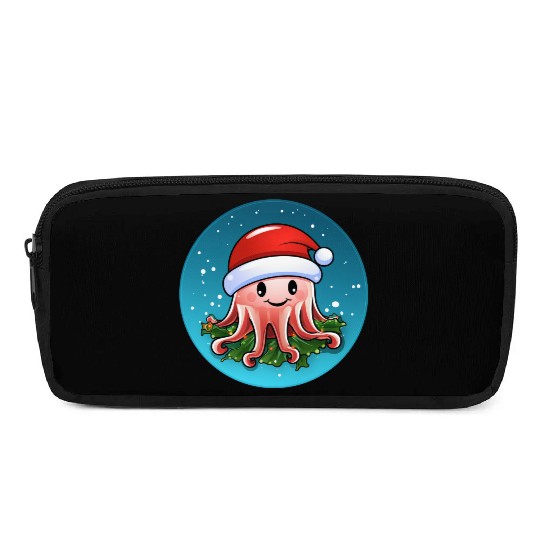 Jellyfish Christmas Pencil Cases