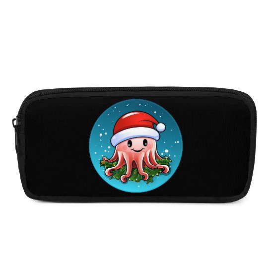 Jellyfish Christmas Pencil Cases