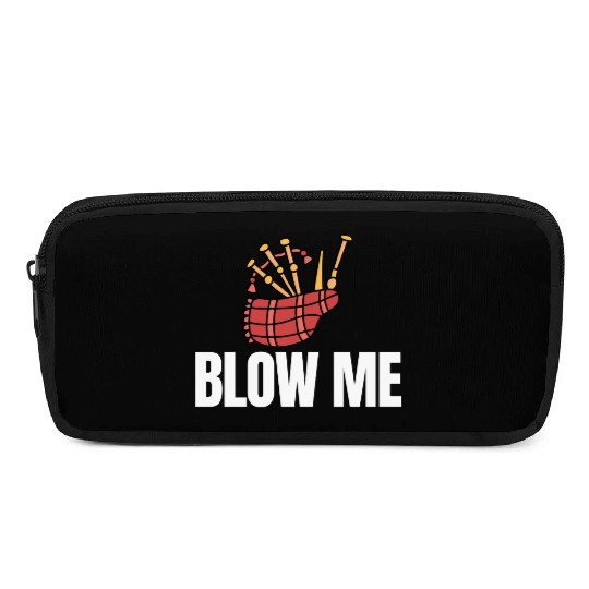 Blow Me Bagpipe Lover Bagpiper Classical Marching Pencil Cases