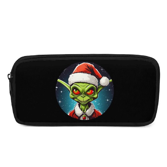 Alien Christmas Pencil Cases