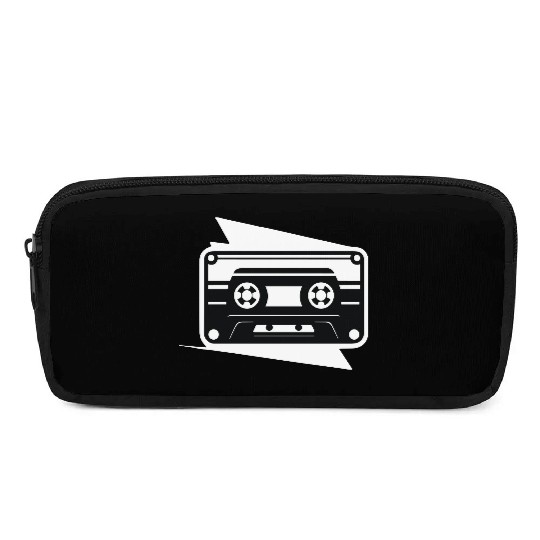 A vintage-inspired illustration of cassette tape Pencil Cases
