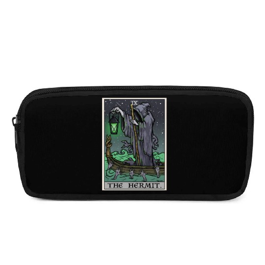 The Hermit Tarot Card Gothic Halloween Grim Reaper Pencil Cases