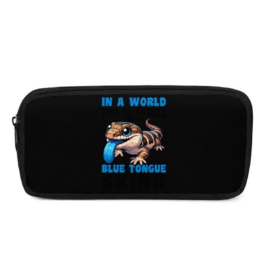 Lizard Collector Reptile Lover Blue Tongue Skink Pencil Cases