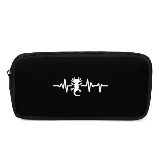 Pulse with Axolotl heartbeat for Axolotl lovers Pencil Cases