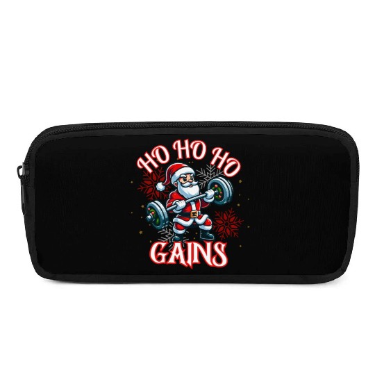 Santa Claus Christmas workout Pencil Cases