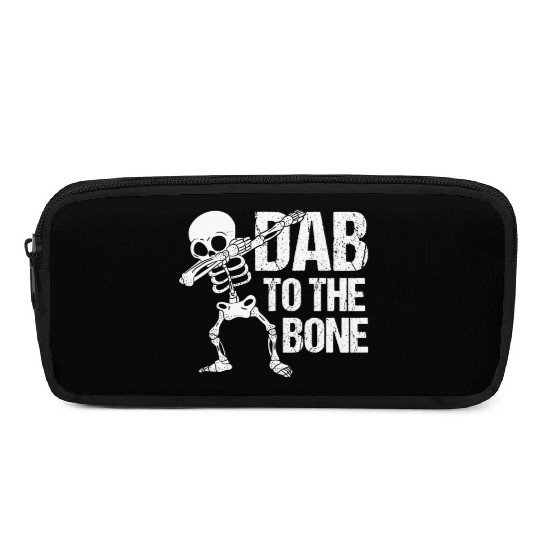 Dab To The Bone Dancing Skeleton Halloween Pencil Cases