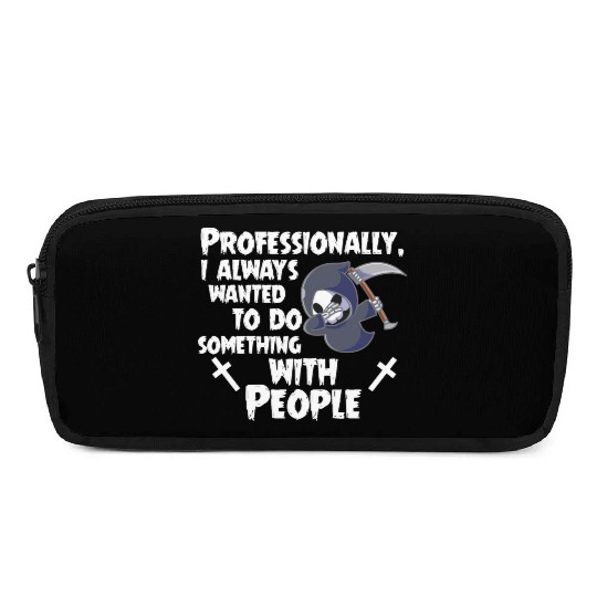Grim Reaper Funny, Working With People Pencil Cases