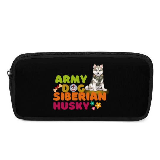 Siberian Husky Dog Husky Dog Lovers Pencil Cases
