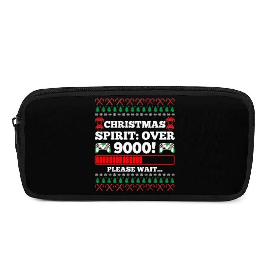 Christmas Spirit: Over 9000! Please Wait Gambling Pencil Cases