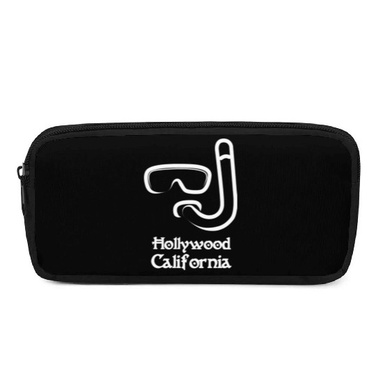 Hollywood California Snorkel Souvenirs Gifts Pencil Cases