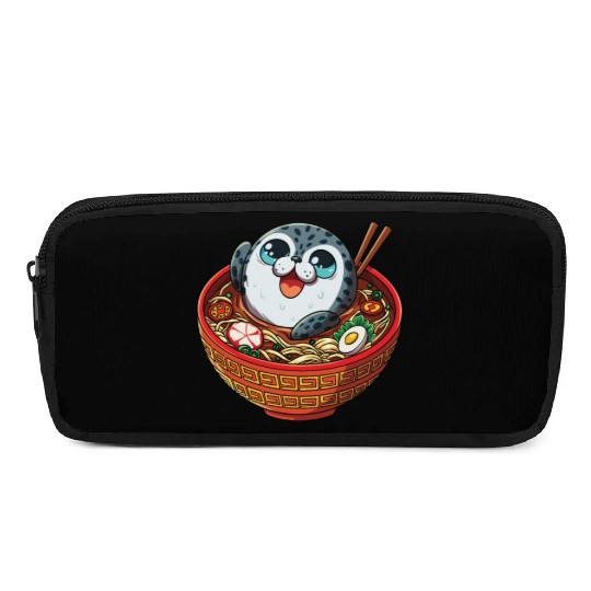 Marine Animal Sea Creature Ocean Ramen Soup Seal Pencil Cases