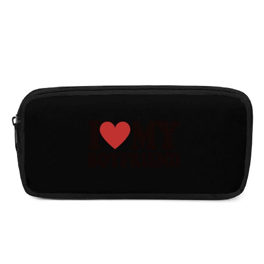 I Love My Boyfriend Pencil Cases Baby Tees for Women Y2k