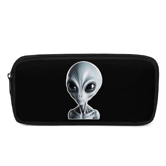Grey Alien Pencil Cases