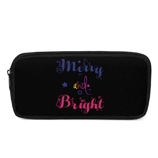 Merry and Bright Christmas Pencil Cases