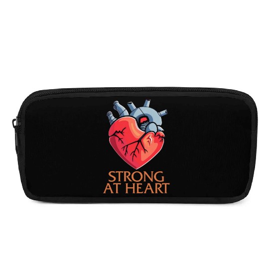 CHD Awareness Pencil Cases, Strong At Heart Pumping Iron