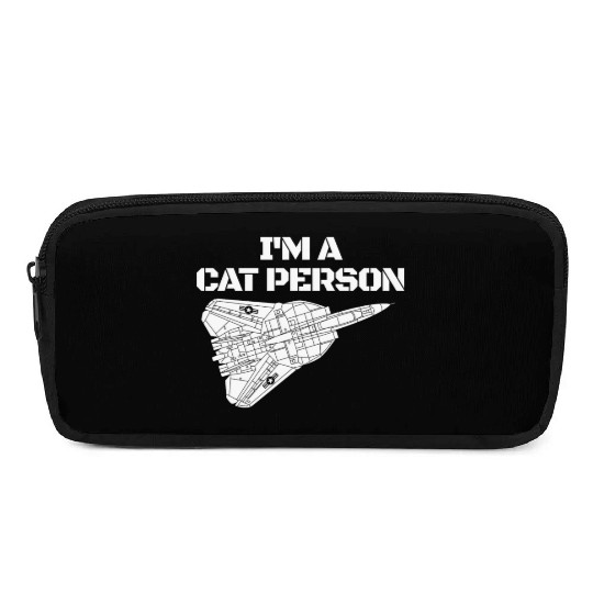 I'm Cat Person F14 Tomcat Fighter Jet Schematicf14 Pencil Cases