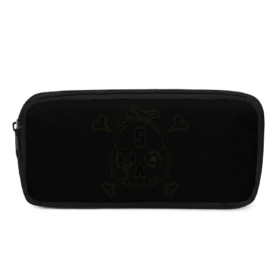 Safety Money Bag Skull Pencil Cases