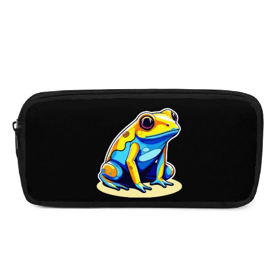 Golden Poison Frog Illustration Pencil Cases